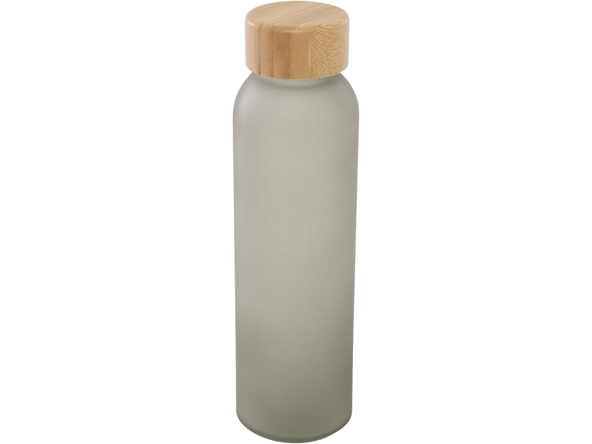 Lume 500 ml matt glasflaska av silikatglas med bambulock