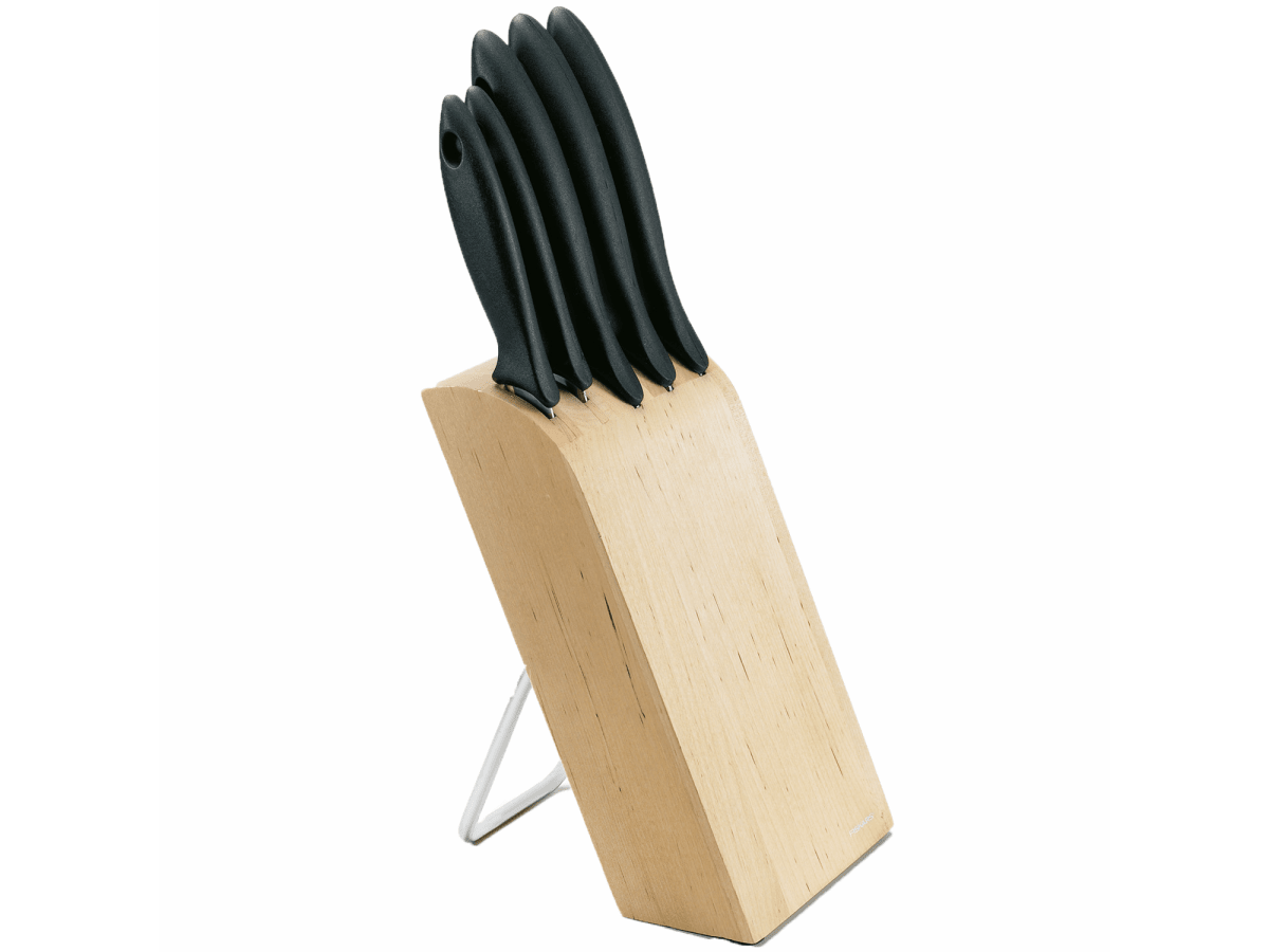 Knivblock med 5 knivar Essential