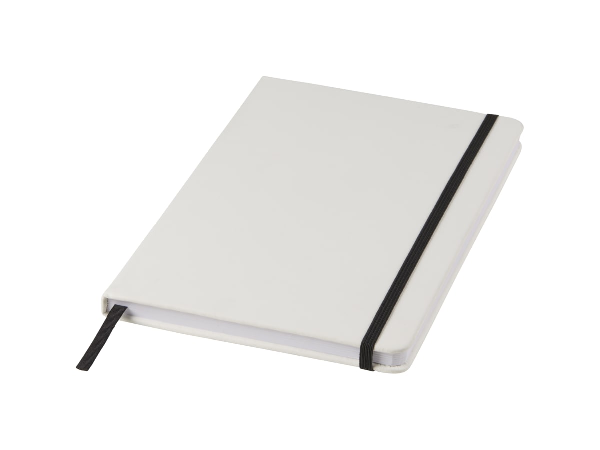 Spectrum vit anteckningsbok A5 med färgad kontrast
