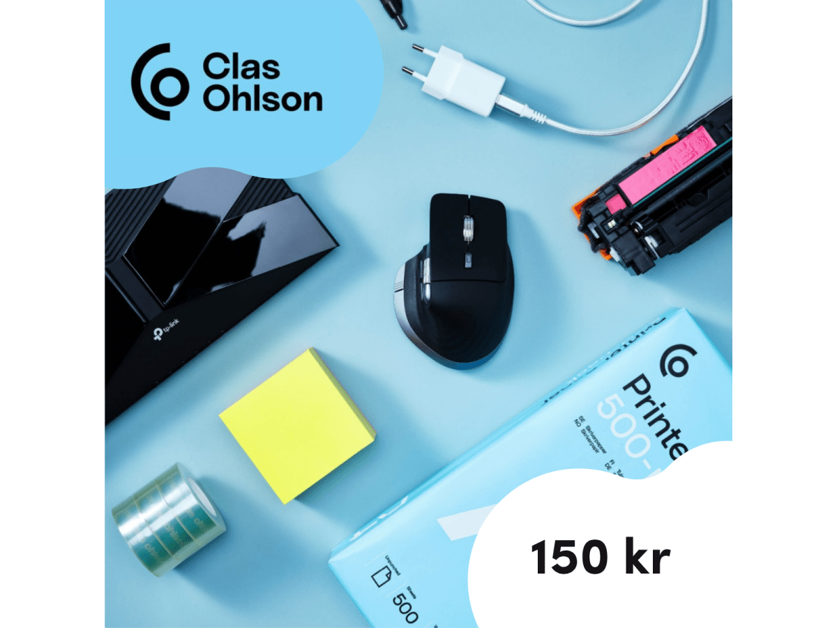 Clas Ohlson Presentkort 150 kr