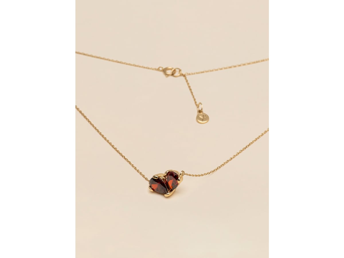 Love necklace - Garnet