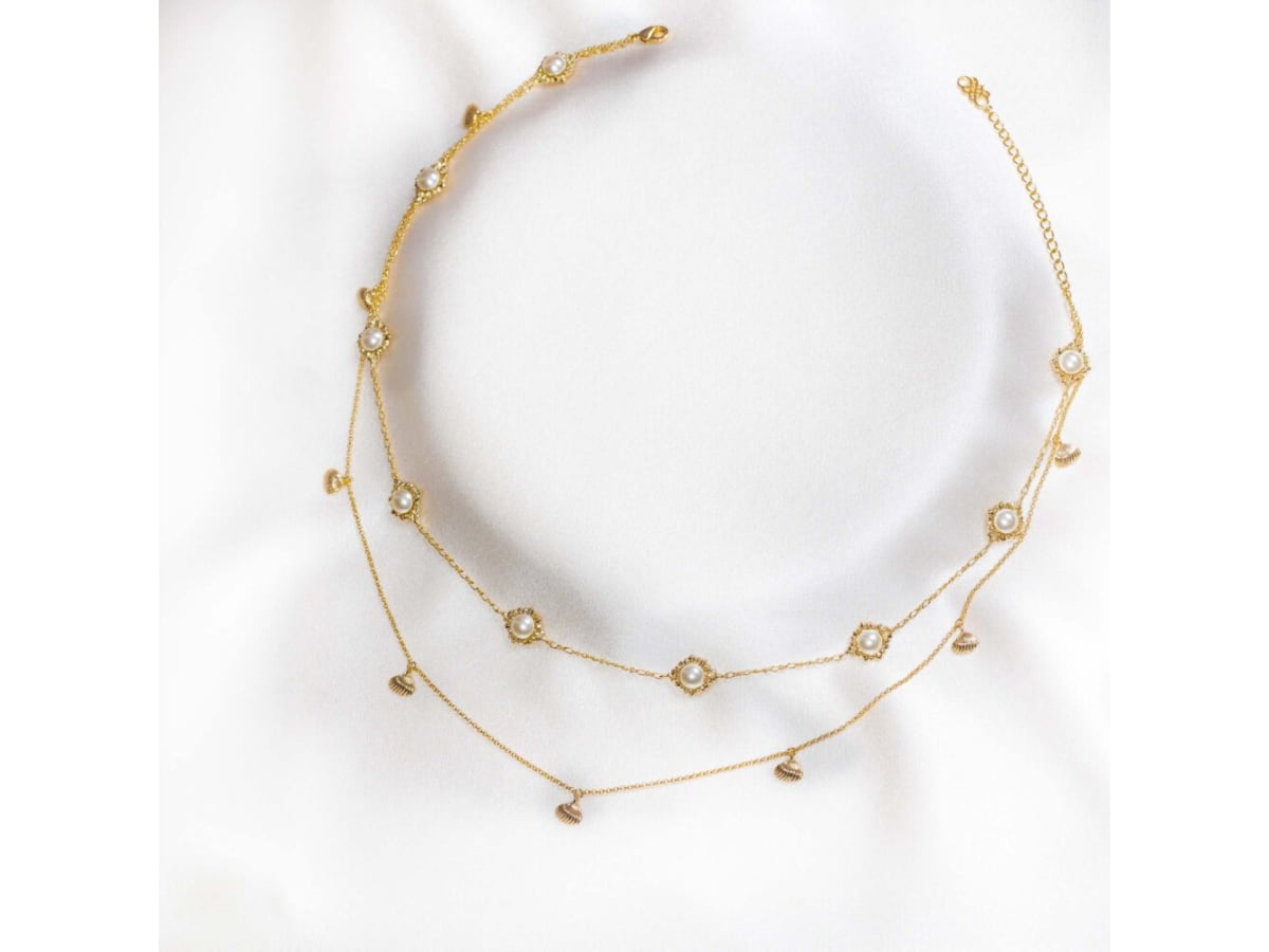 Bonnie  pärlhalsband - Ivory