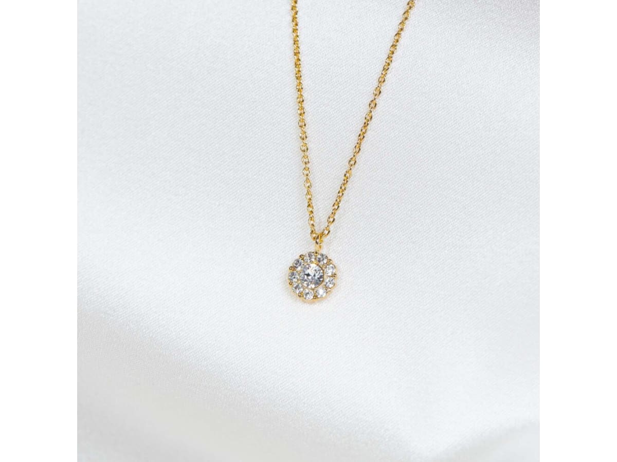 Petite Miss Sofia halsband - Crystal (Guld)