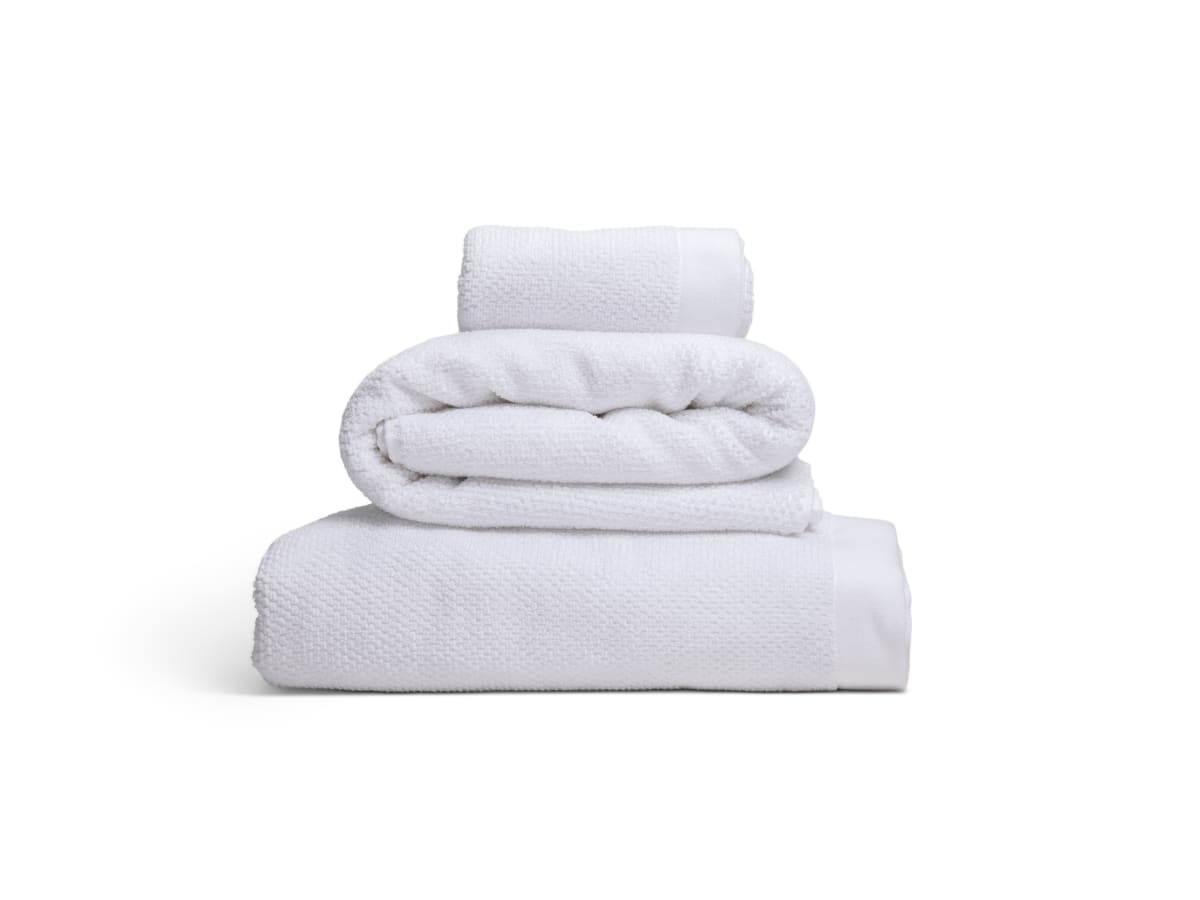 KL Frotté Bomull/Lin Vit 90x150