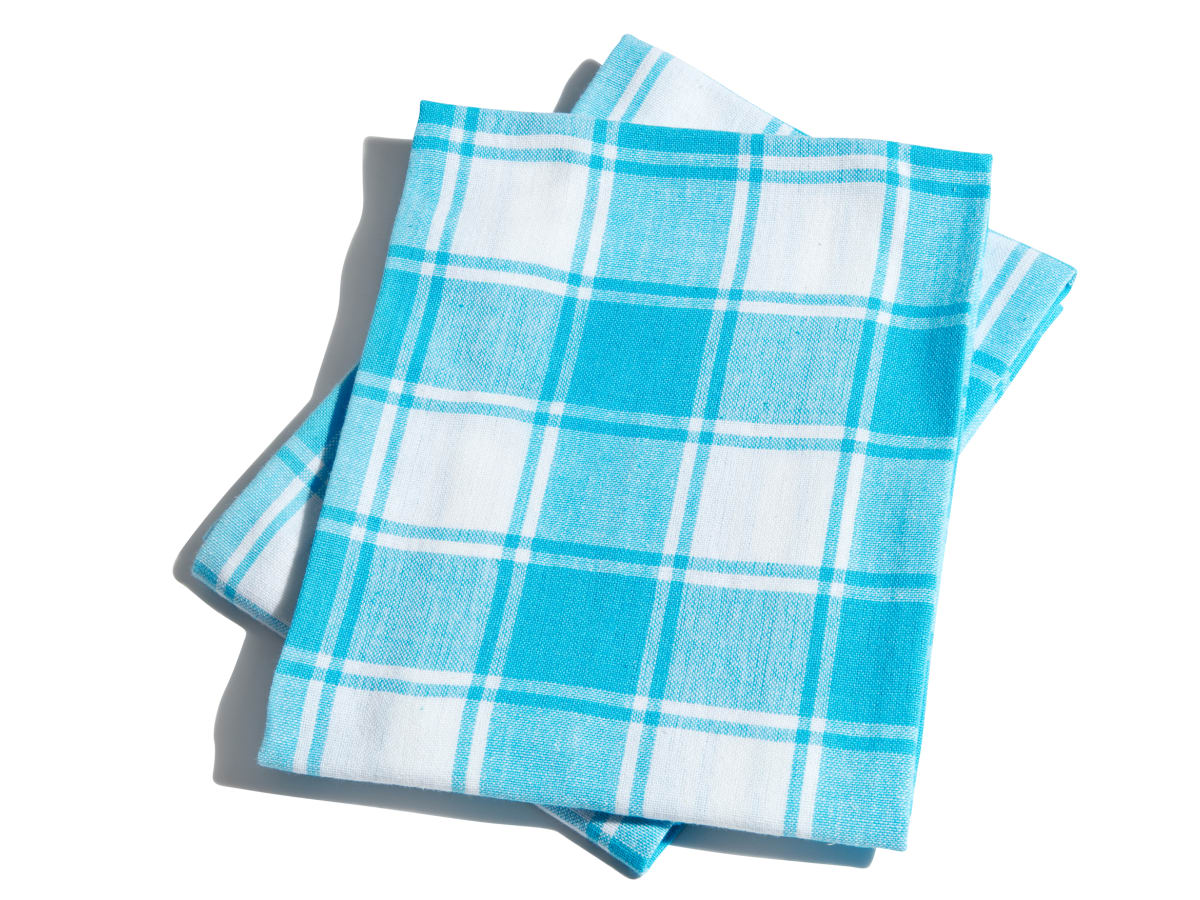 Kökshandduk 2-pack Turkos 45x65 QA