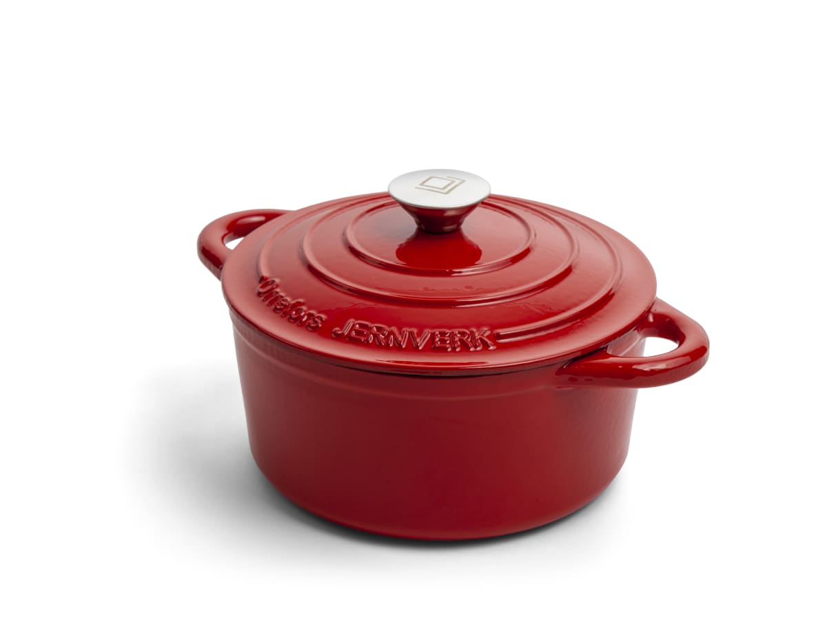 Gjutjärnsgryta 2,8L Röd