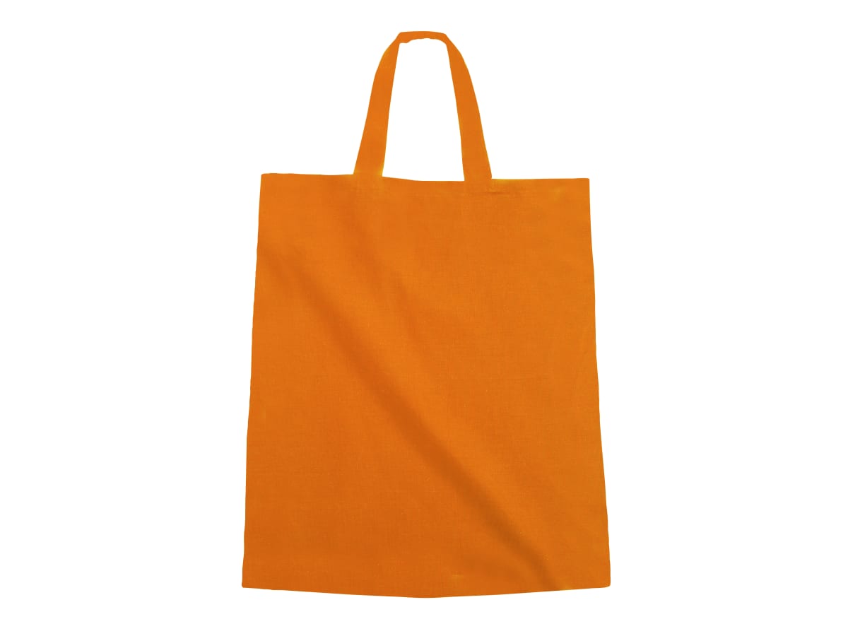 Tygkasse 150g korta handtag Orange