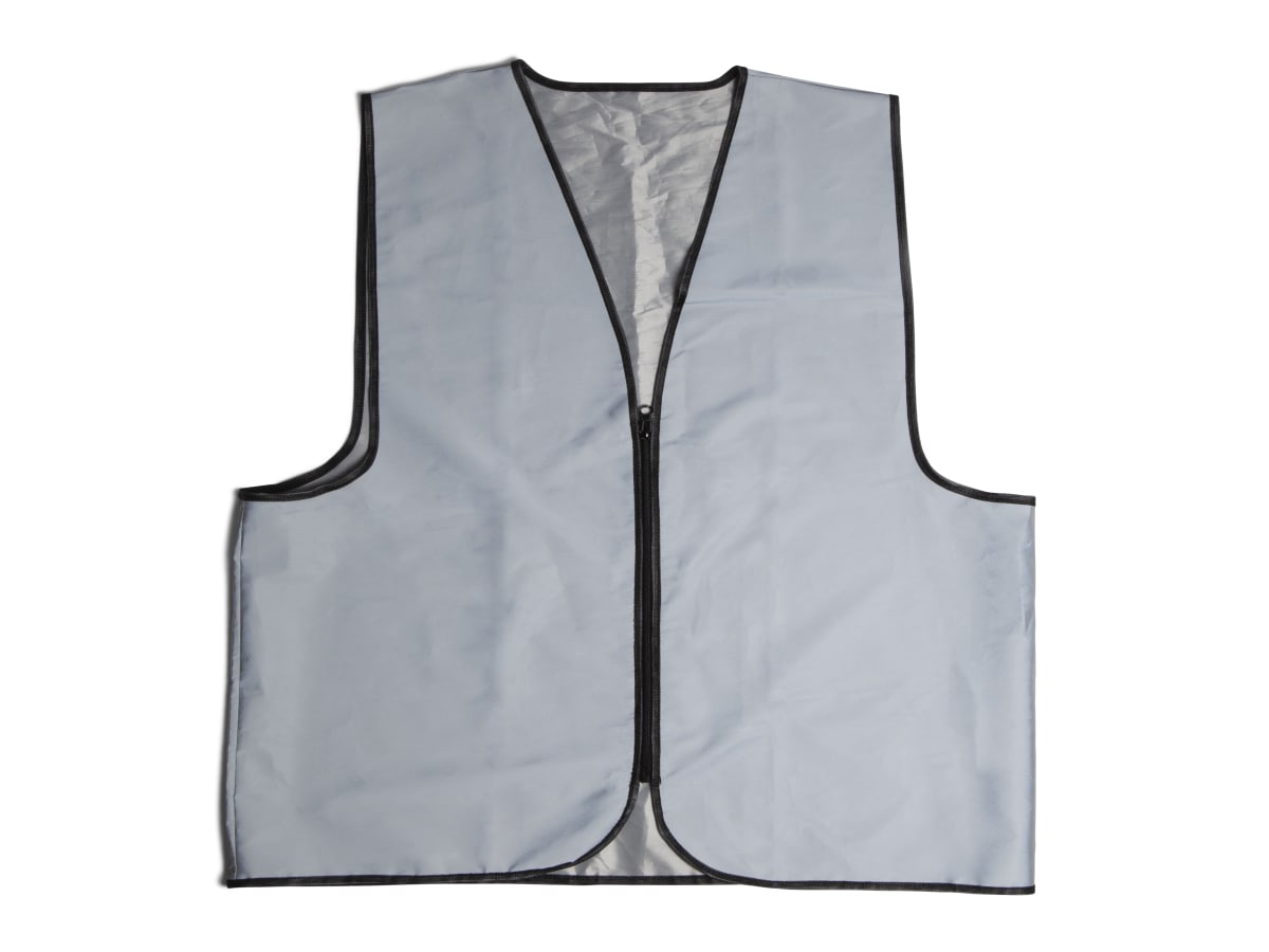 Marking Vest Reflective Zipper Grå