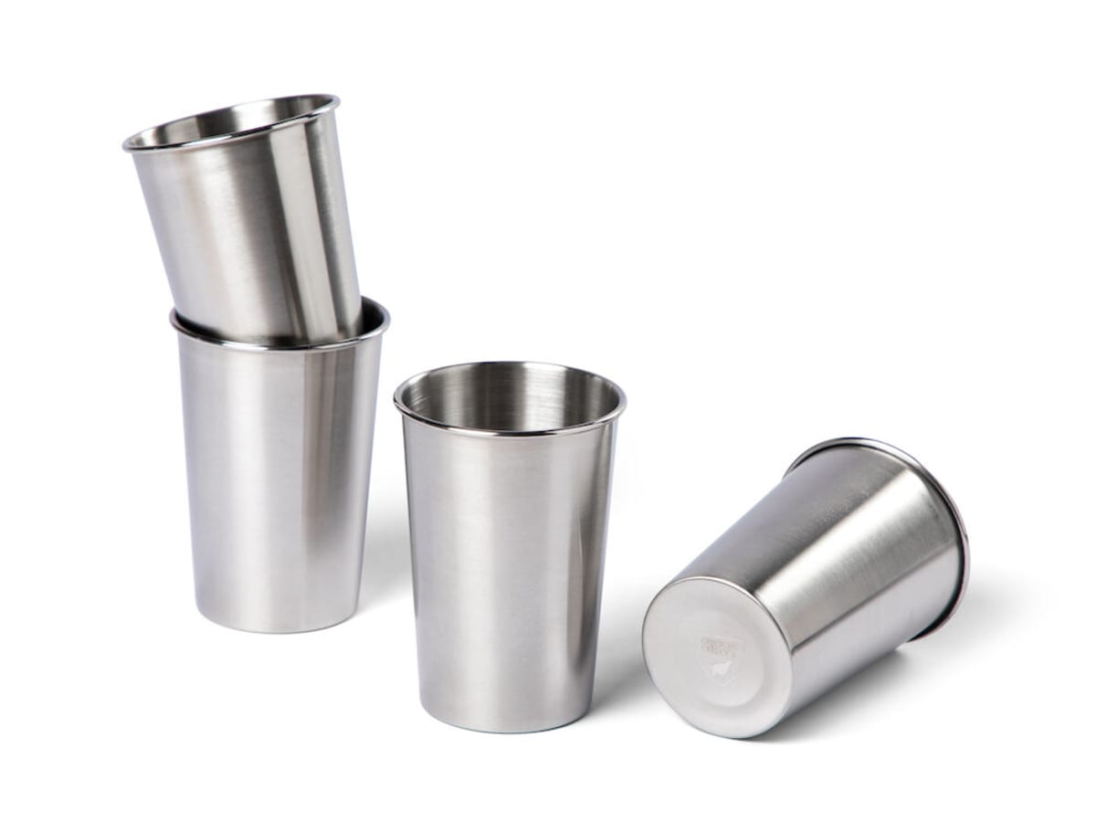 4-pack Stålmuggar 35cl
