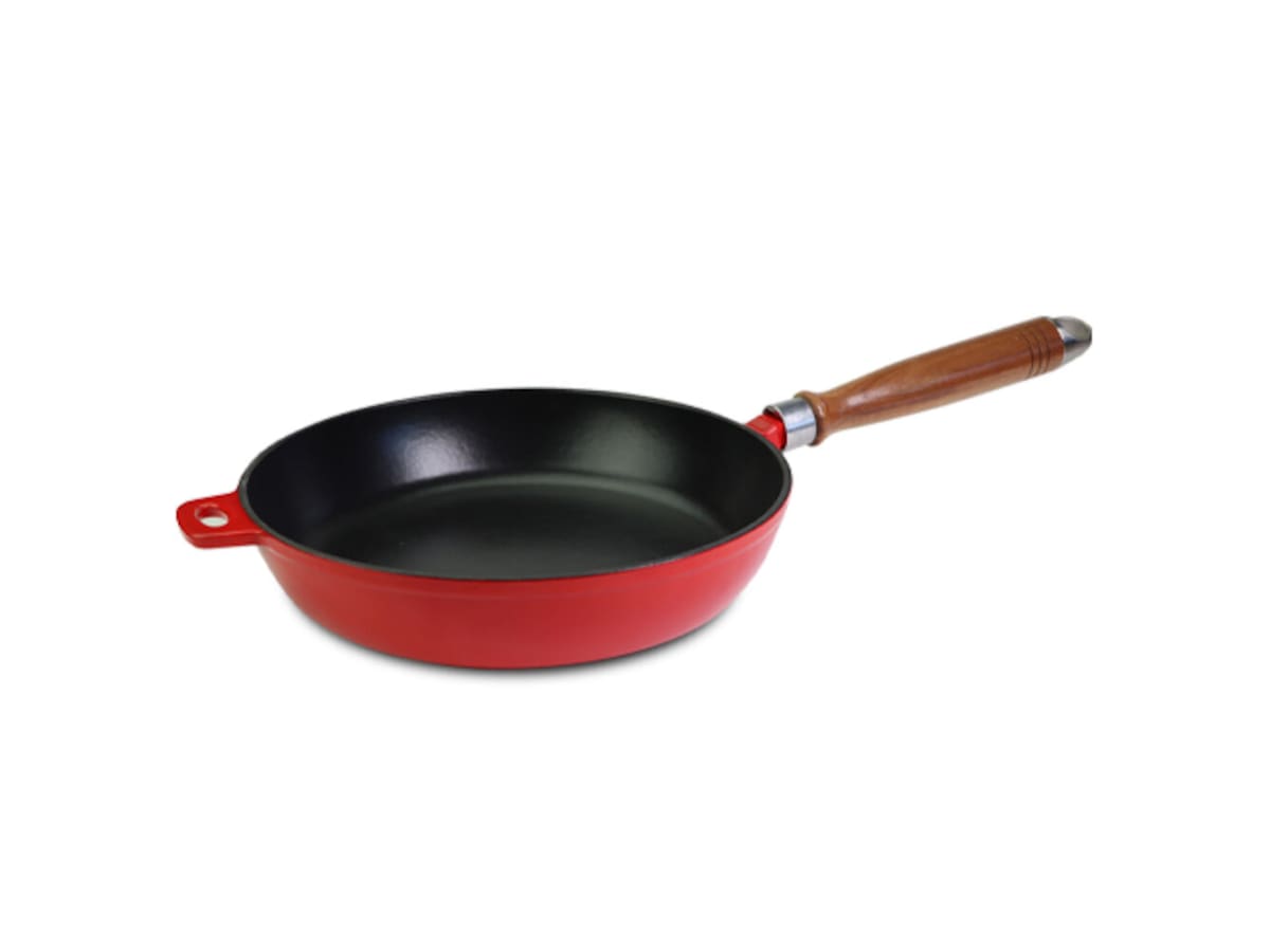 OJ Stekpanna Gjutjärn Röd