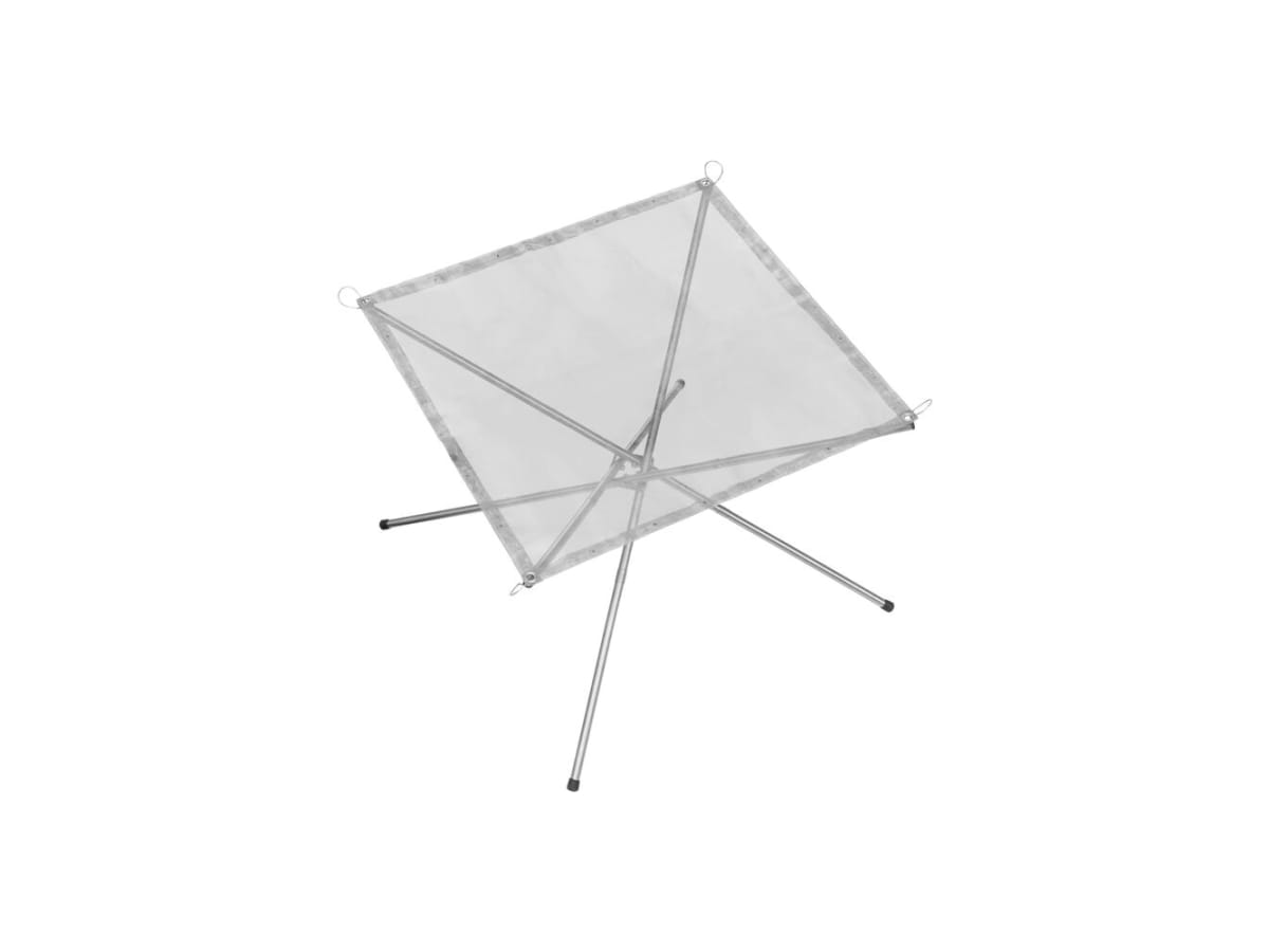 Ihopfällbar eldstad