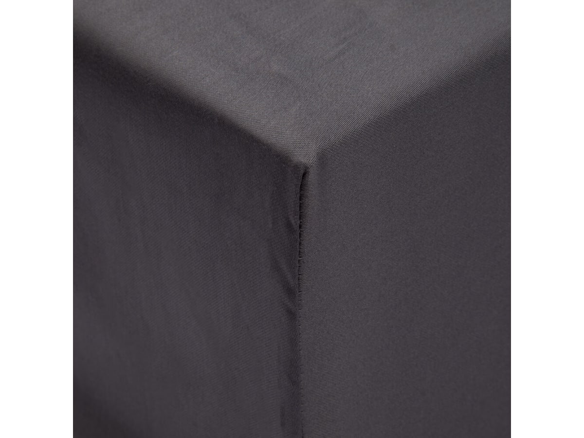 Dra-på-lakan Mörkgrå 140x200 Satin