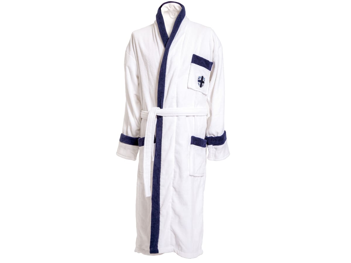 Velour Robe Vit L/XL