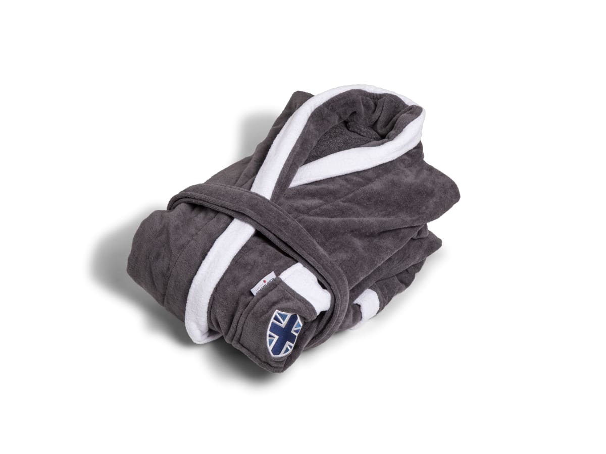 Velour Robe Mörk Grå L/XL
