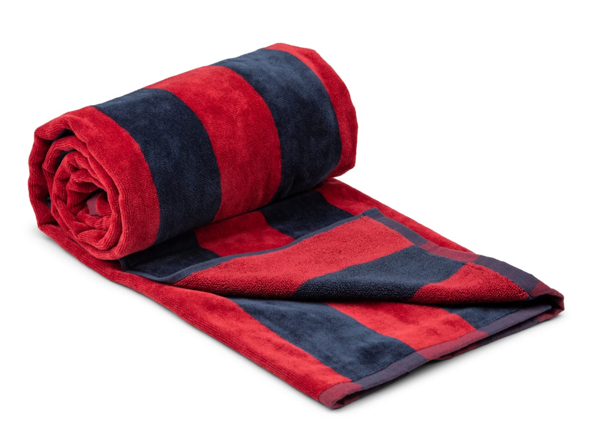 Beach Towel Cabana Marin/Röd