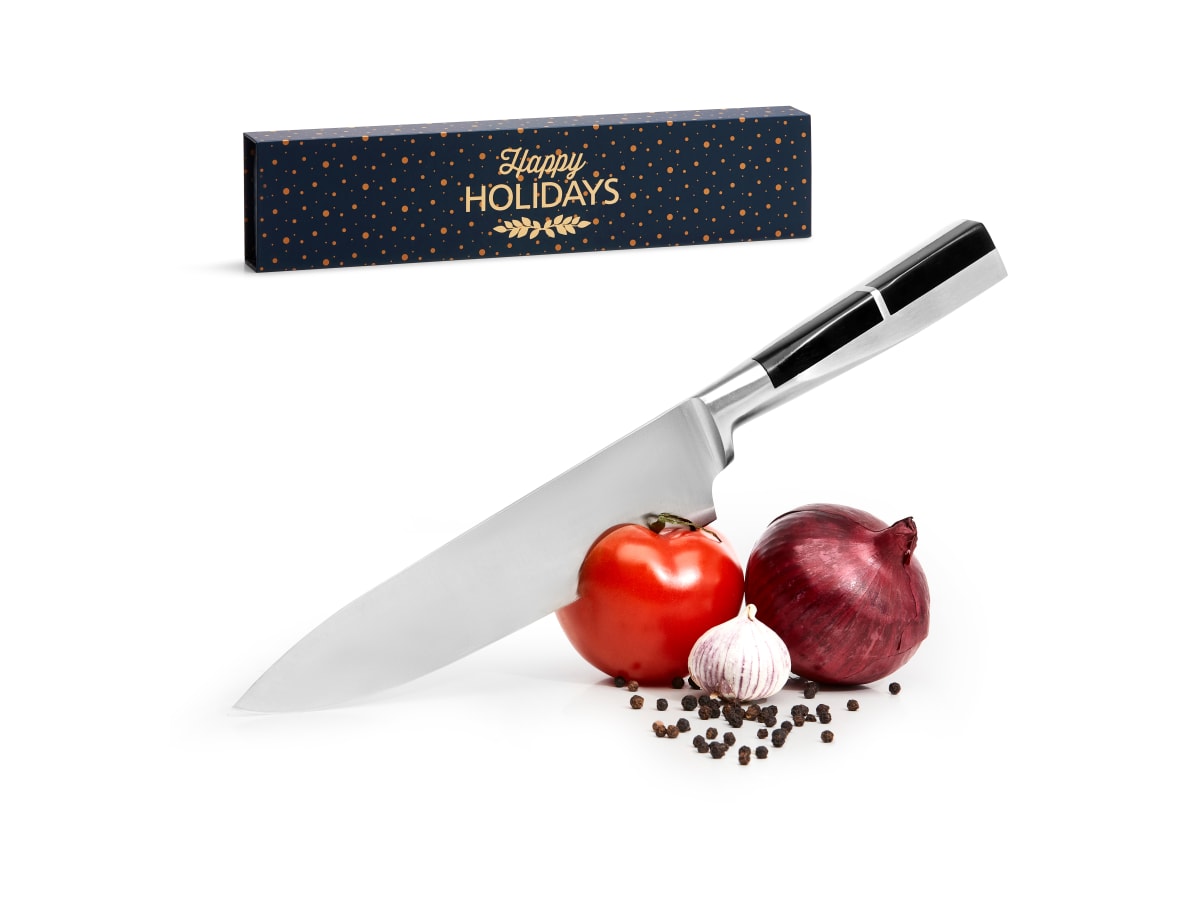 Kockkniv stål, Happy Holidays