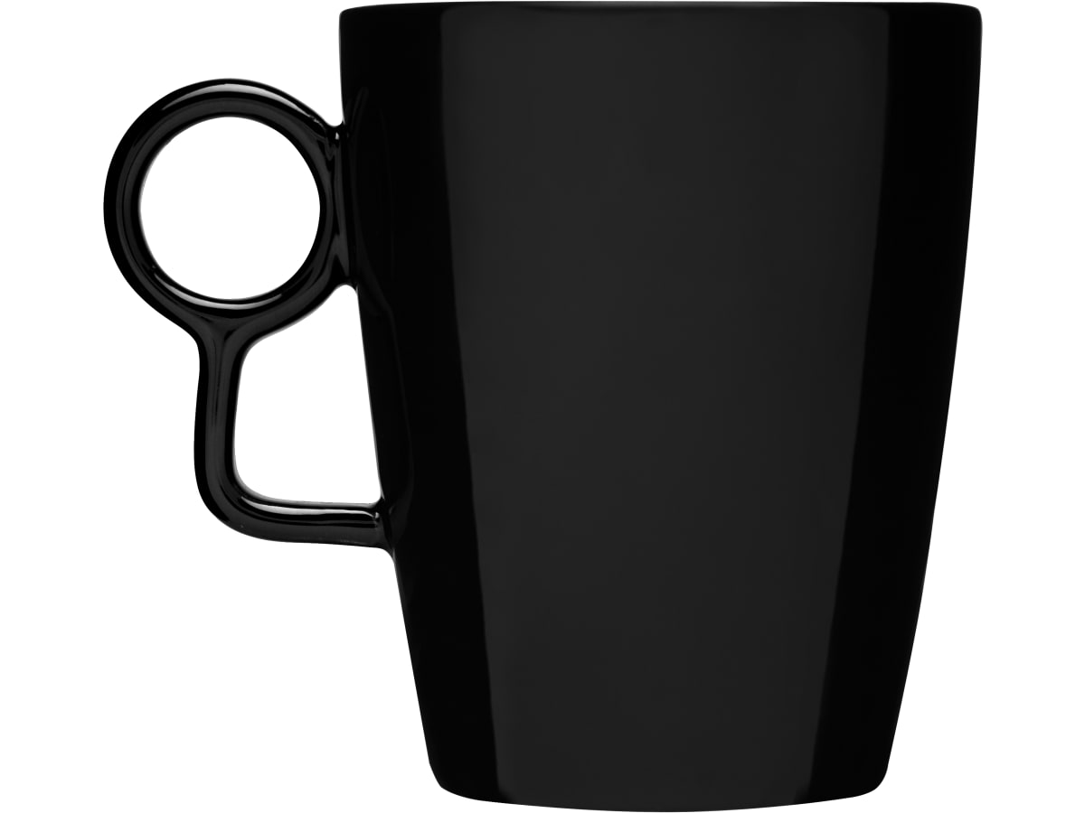 Loop mugg, svart, 25cl