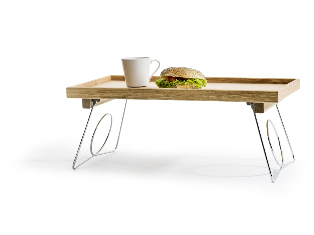 Nature sängbricka med hopfällbara ben