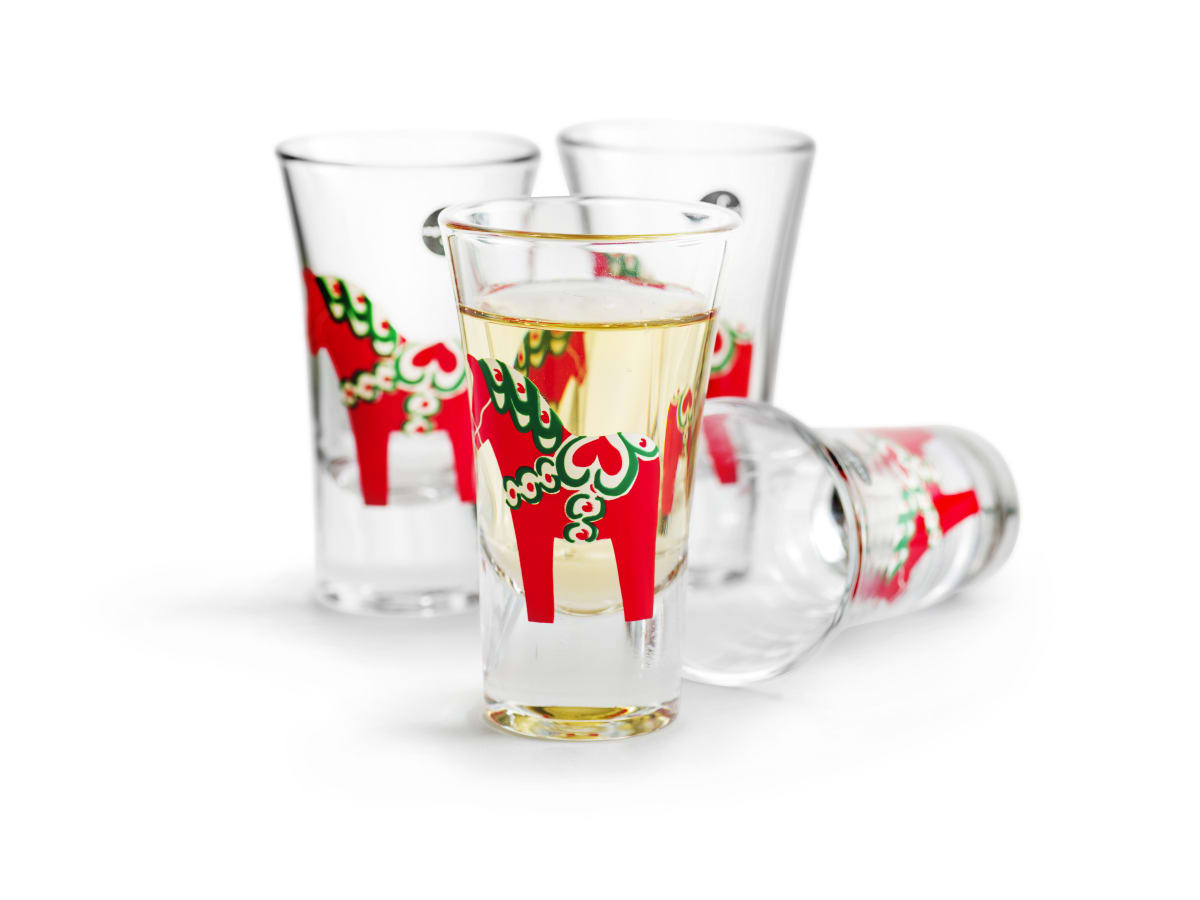 Sweden snapsglas, 4-pack
