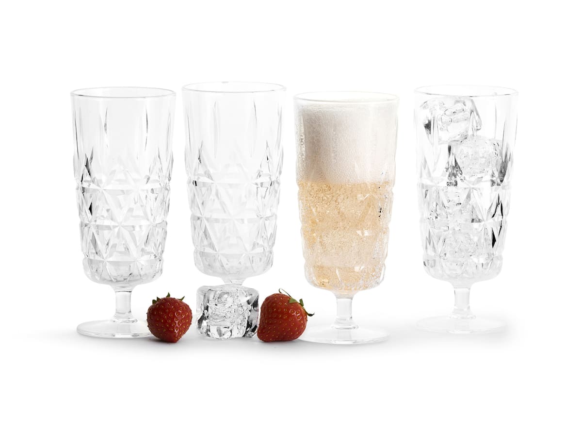 Högt picknickglas 4-pack