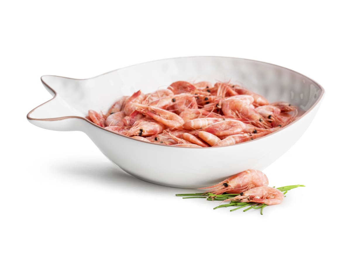 Fish serveringsskål stor vit