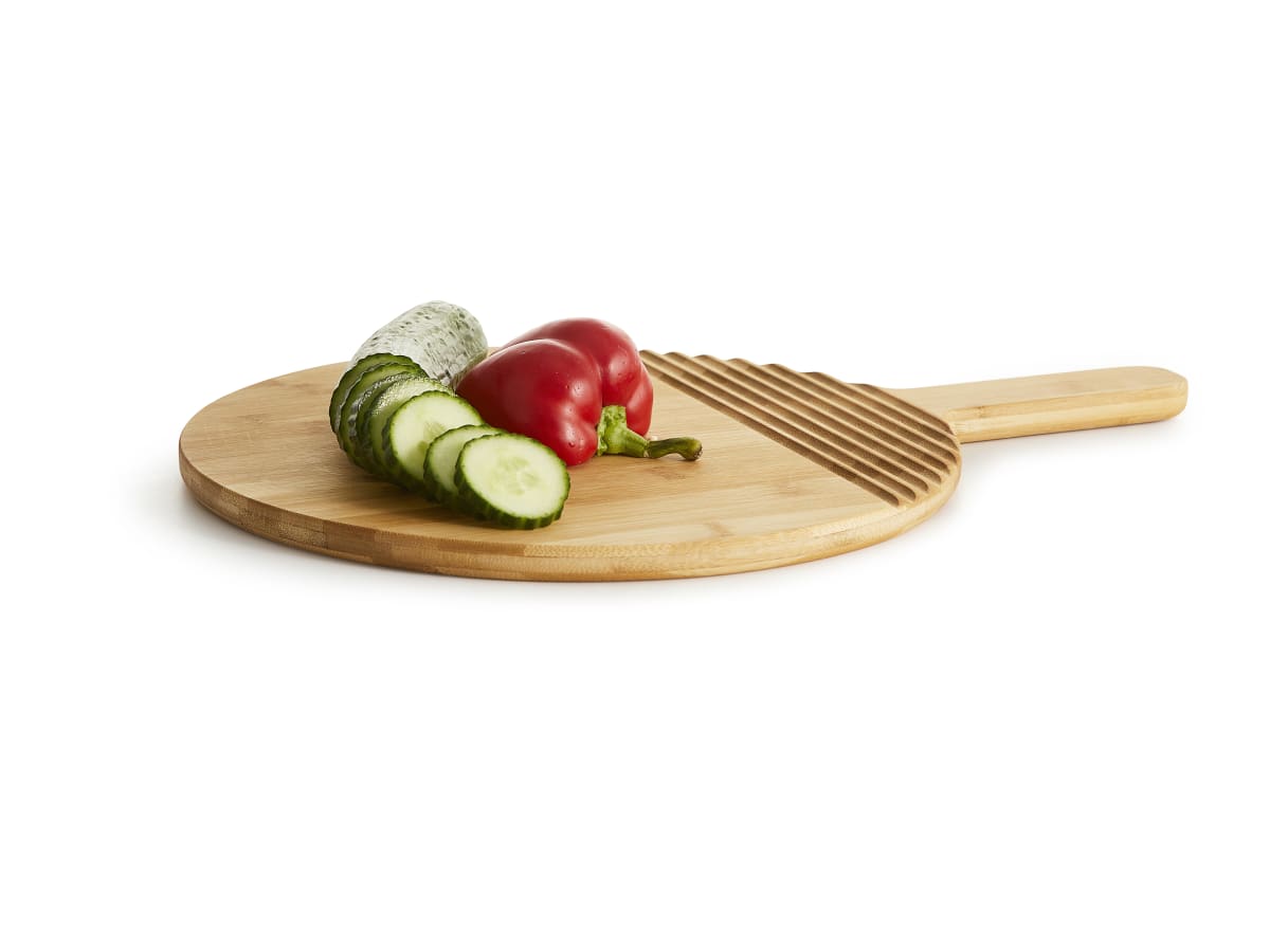 Skärbräda rund, bambu