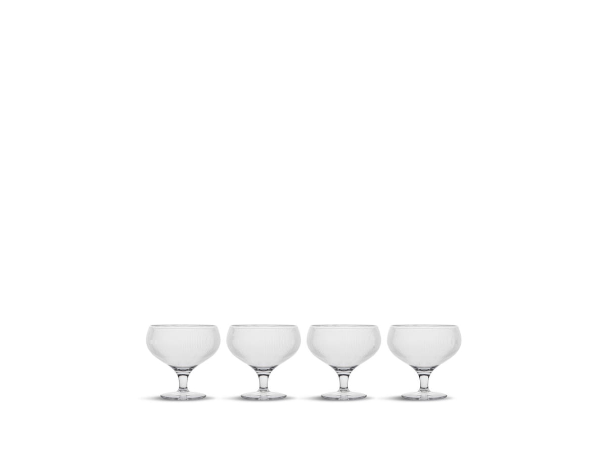 Billi champagnekupa, 4-pack Klar