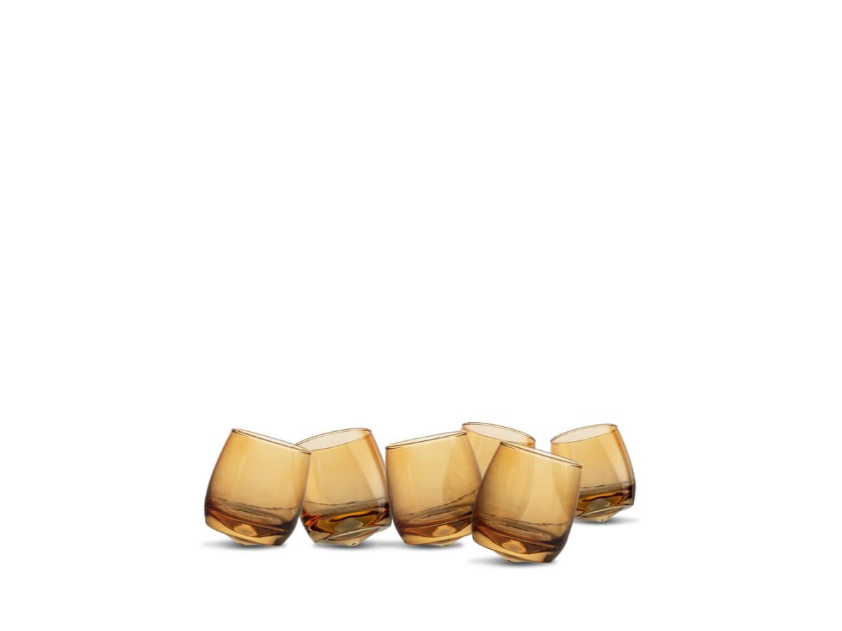 Tumblers med rundad botten, 6-pack