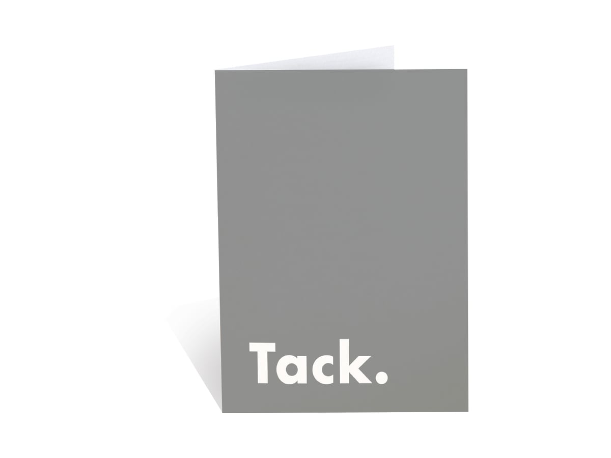 Hälsningskort "Tack"