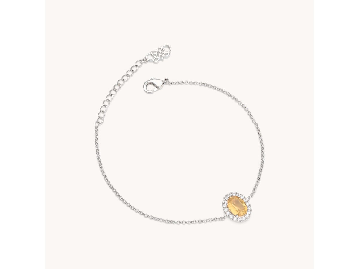 Miss Luna armband - Golden brown topaz