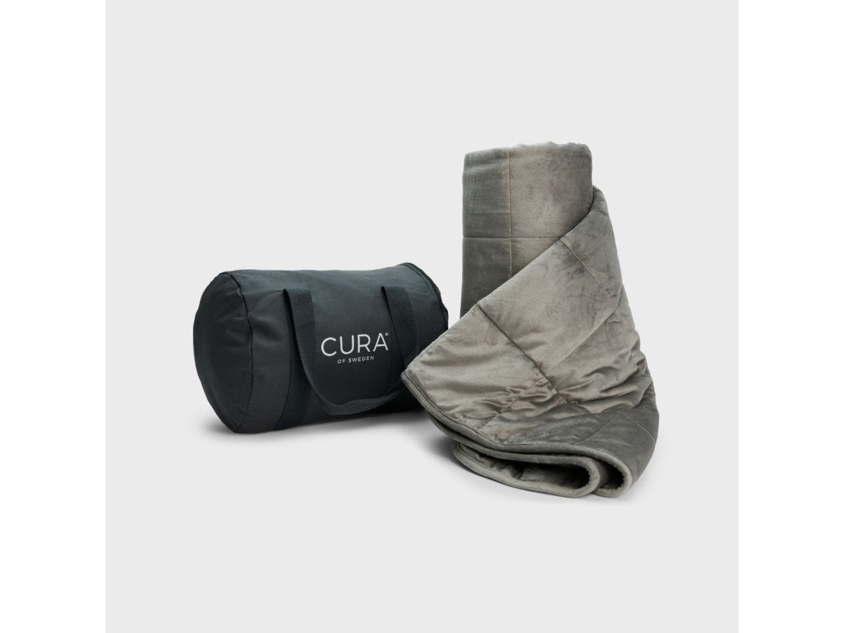 CURA Minky Tyngdfilt 6kg - Grey 140x200cm