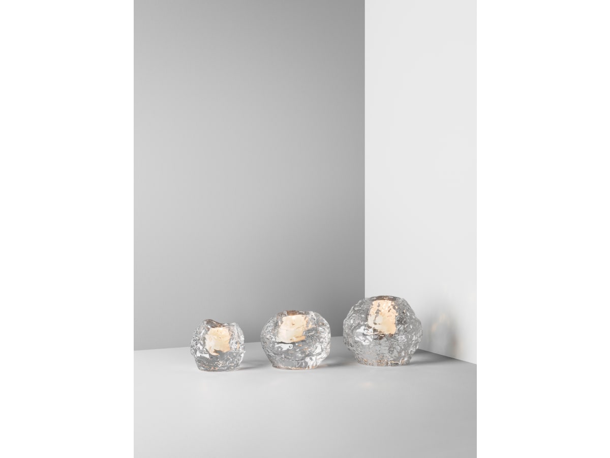 Snöboll ljuslykta 3-pack
