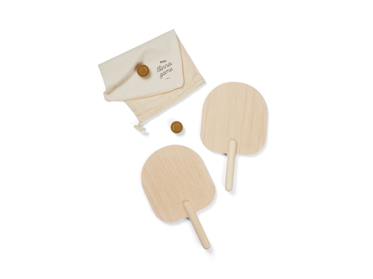 Miro strandtennisspel i plywood