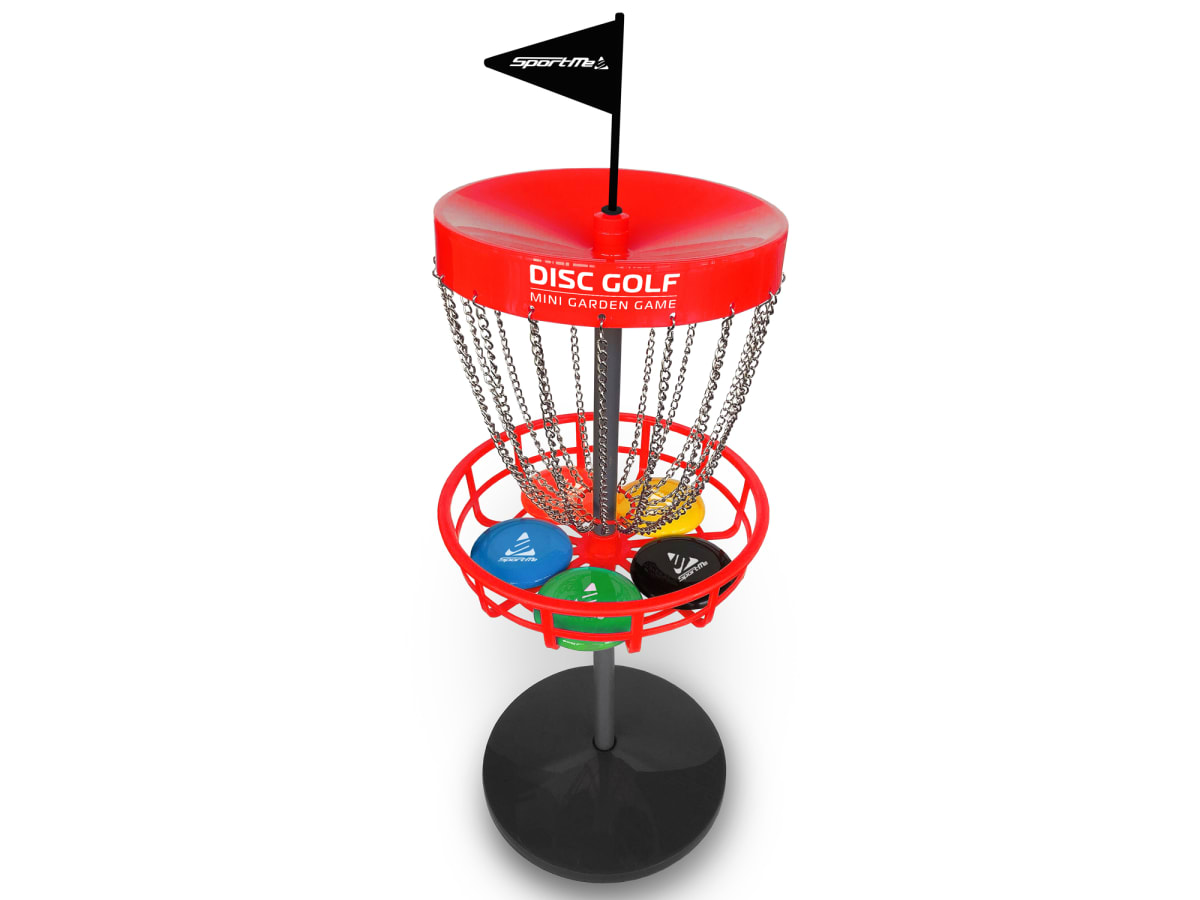 Discgolf set med korg