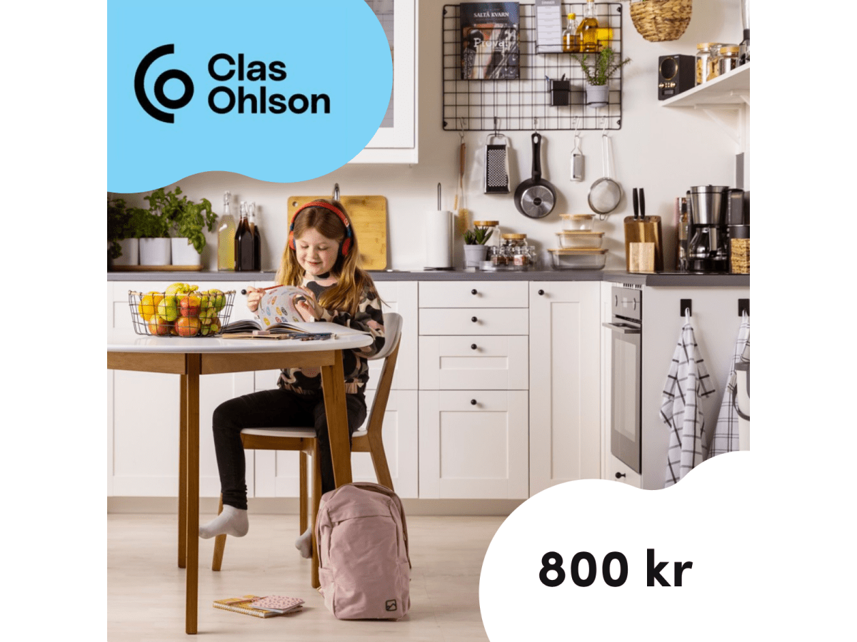 Clas Ohlson Presentkort 800 kr