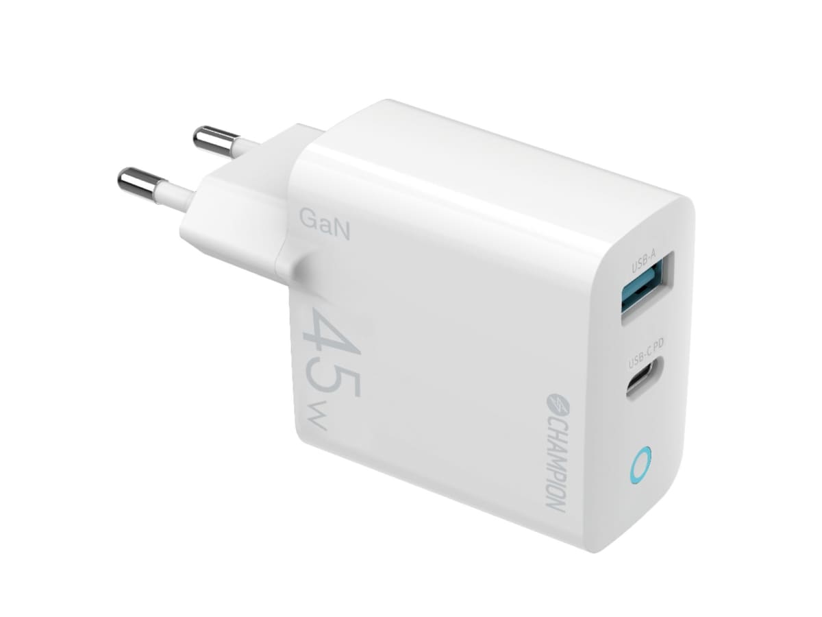 45 W GAN 2 port PD Charger