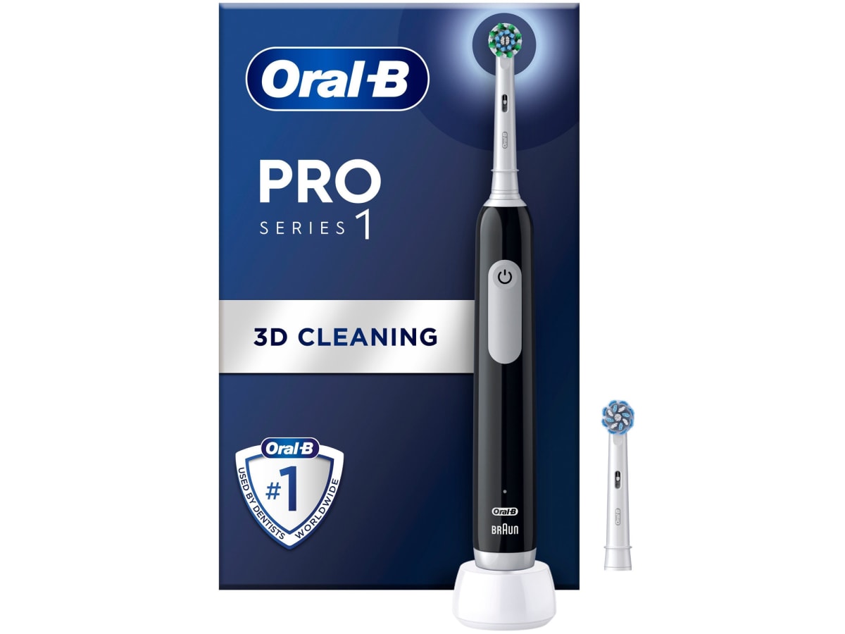 Eltandborste Pro1 Svart + Extra Refill