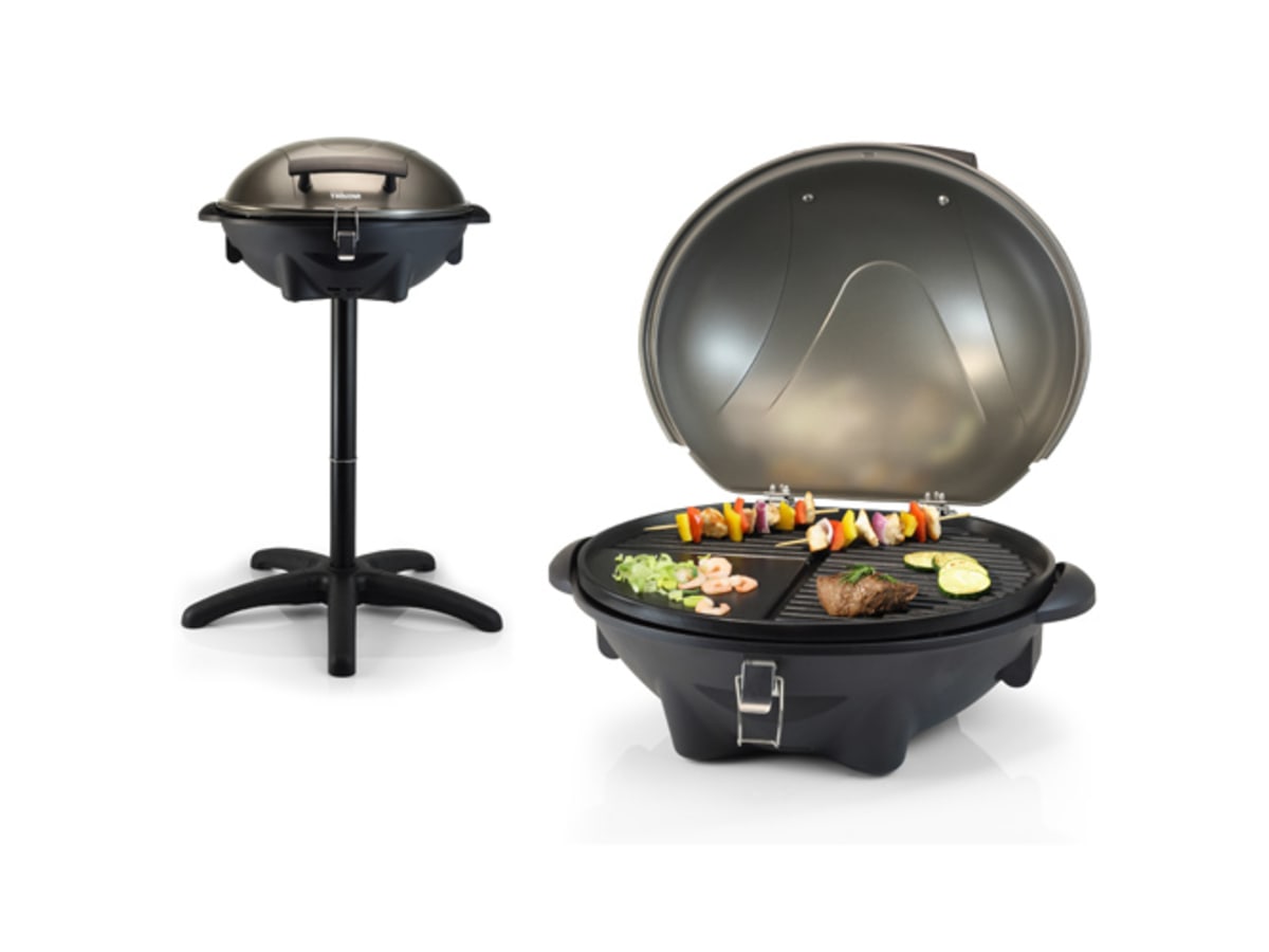 El-grill på avtagbart stativ