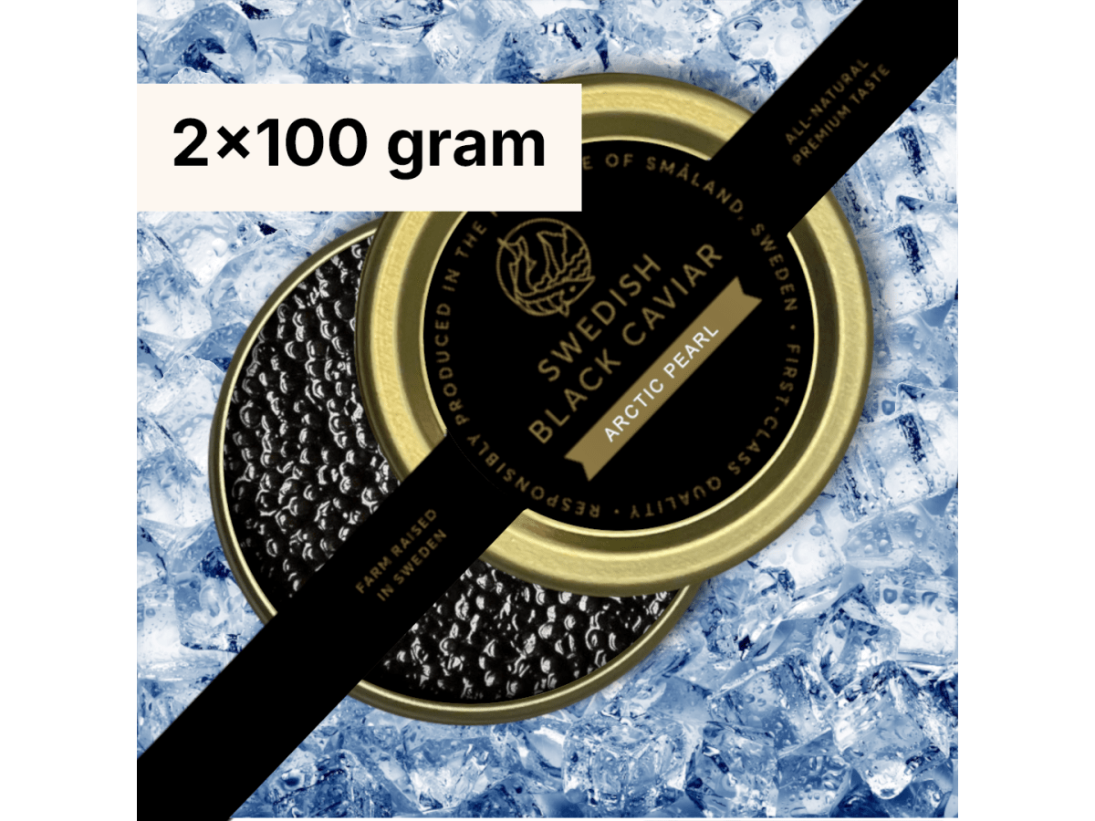 Arctic Pearl Black Caviar 100 gram, 2 styck