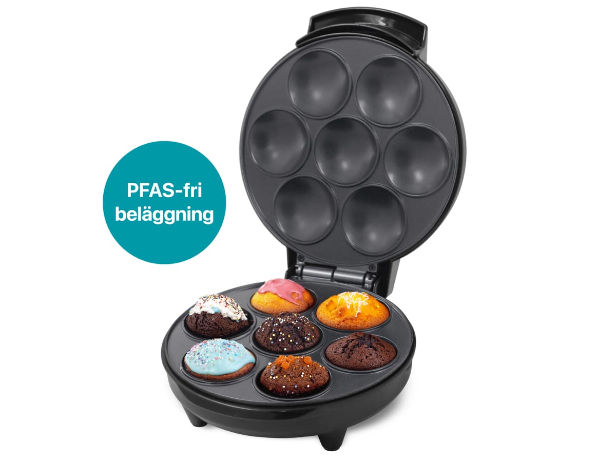 Muffin Maker Ceramic 7 Muffins 700W MM400 Svart