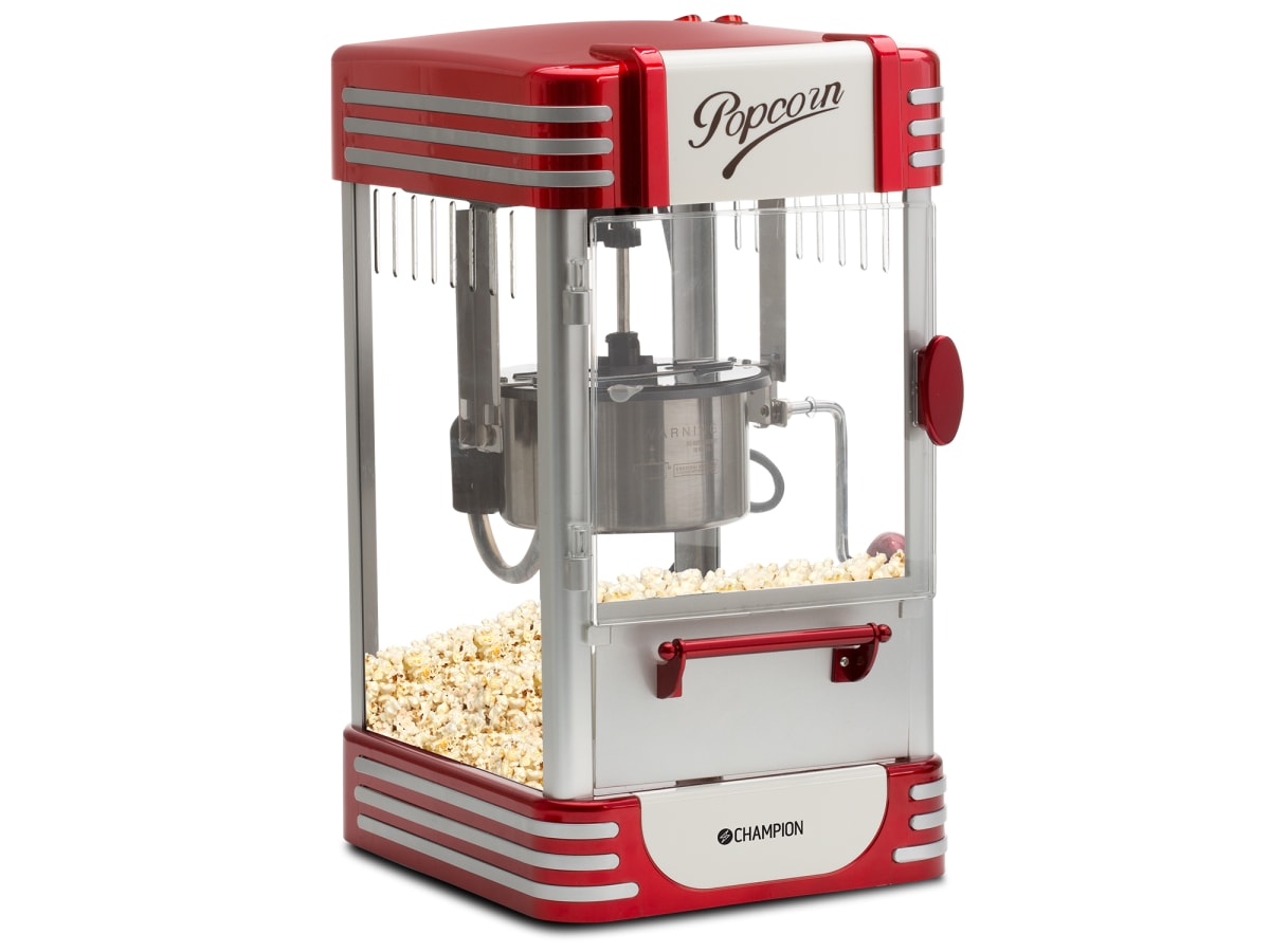 Popcornmaskin Retro XL PCM406 Röd Metallic