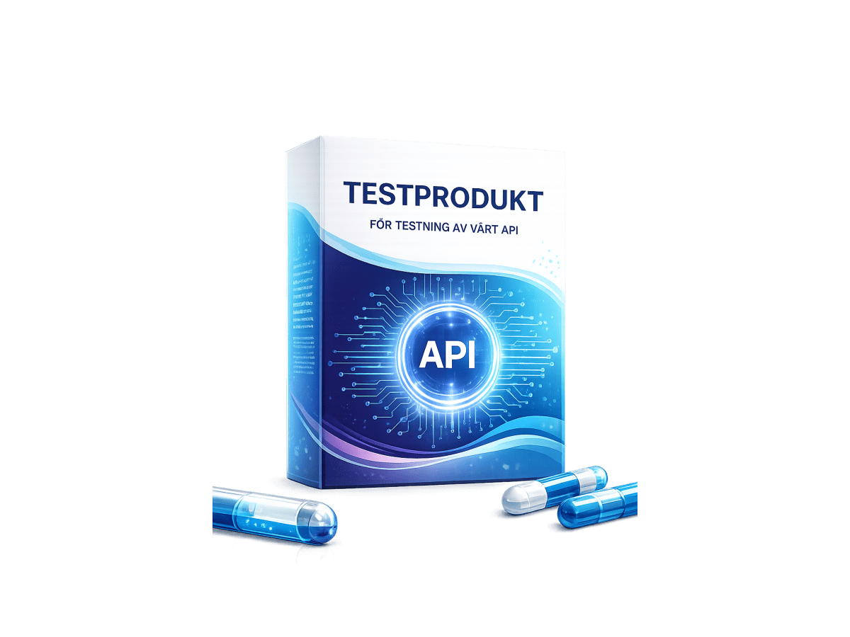Testprodukt för API