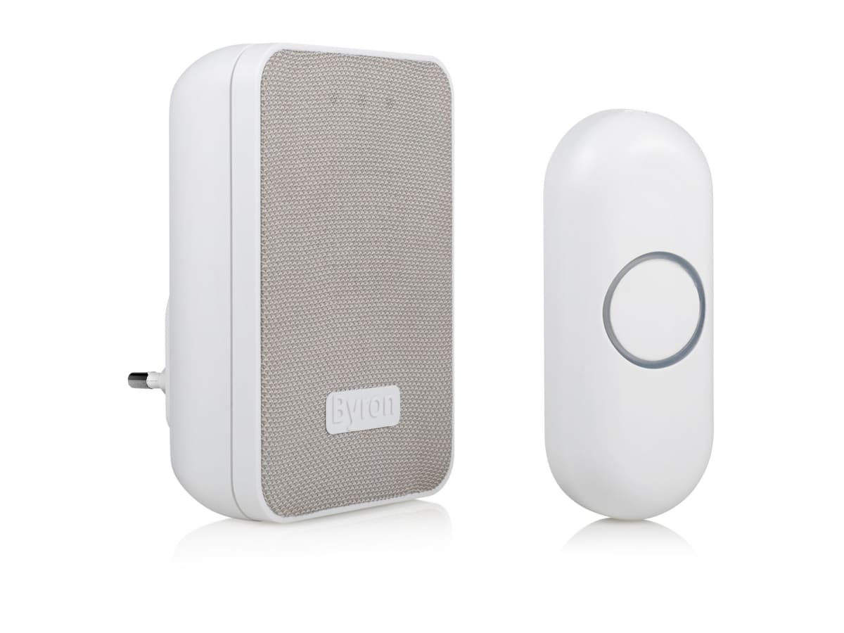 Trådlös dörrklocka med tygfront Plug-in 230V