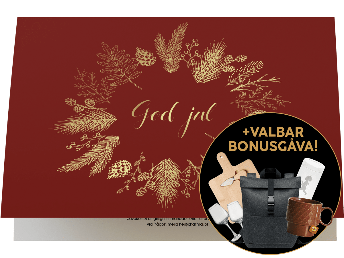 Gåvokort 440 kr med valbar bonusgåva