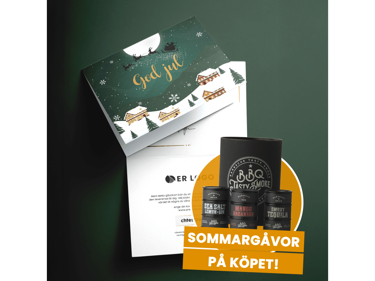Gåvokort 440 kr (2 val) med gratis sommargåvor