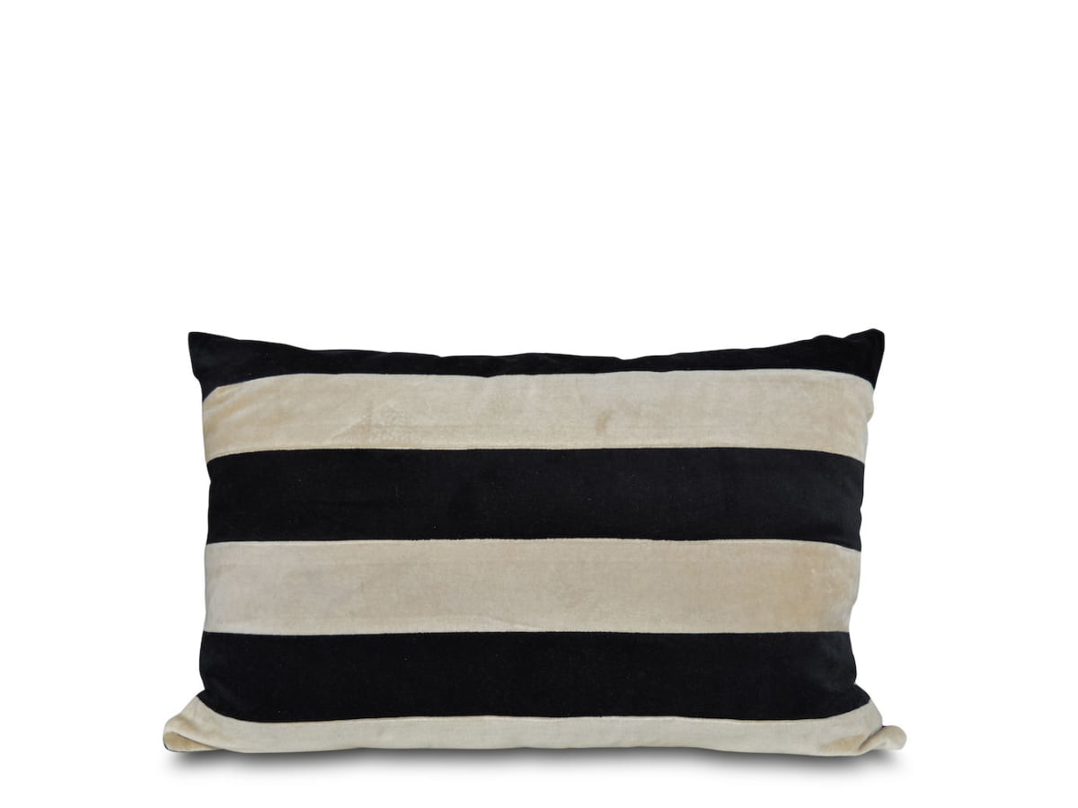 Pillow Pathi L Black/beige