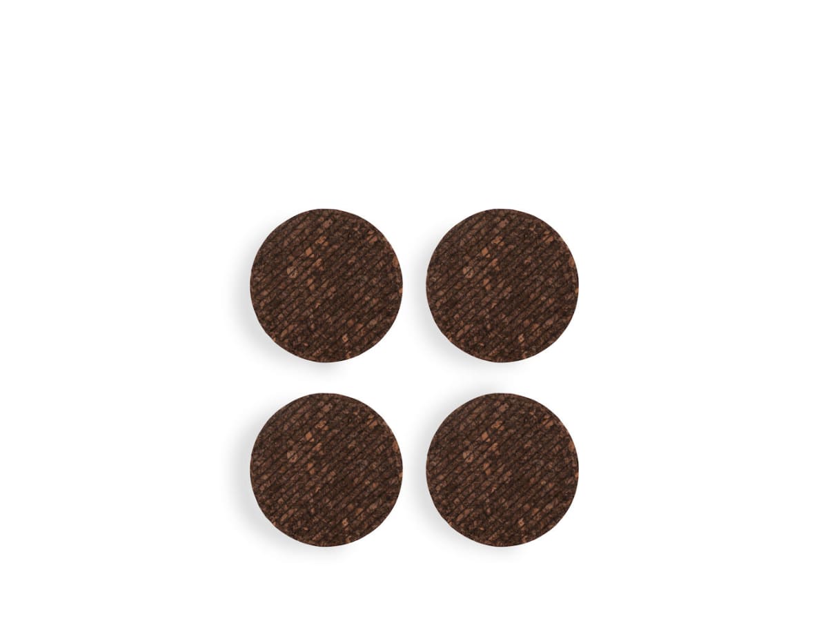Dante glasunderlägg i kork 4-pack, brun