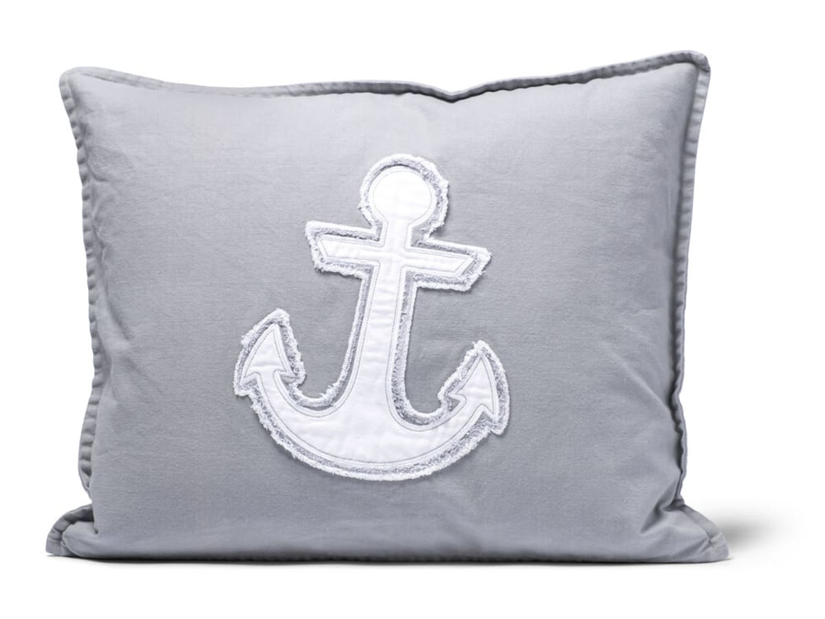Pillow Cover Anchor Grå