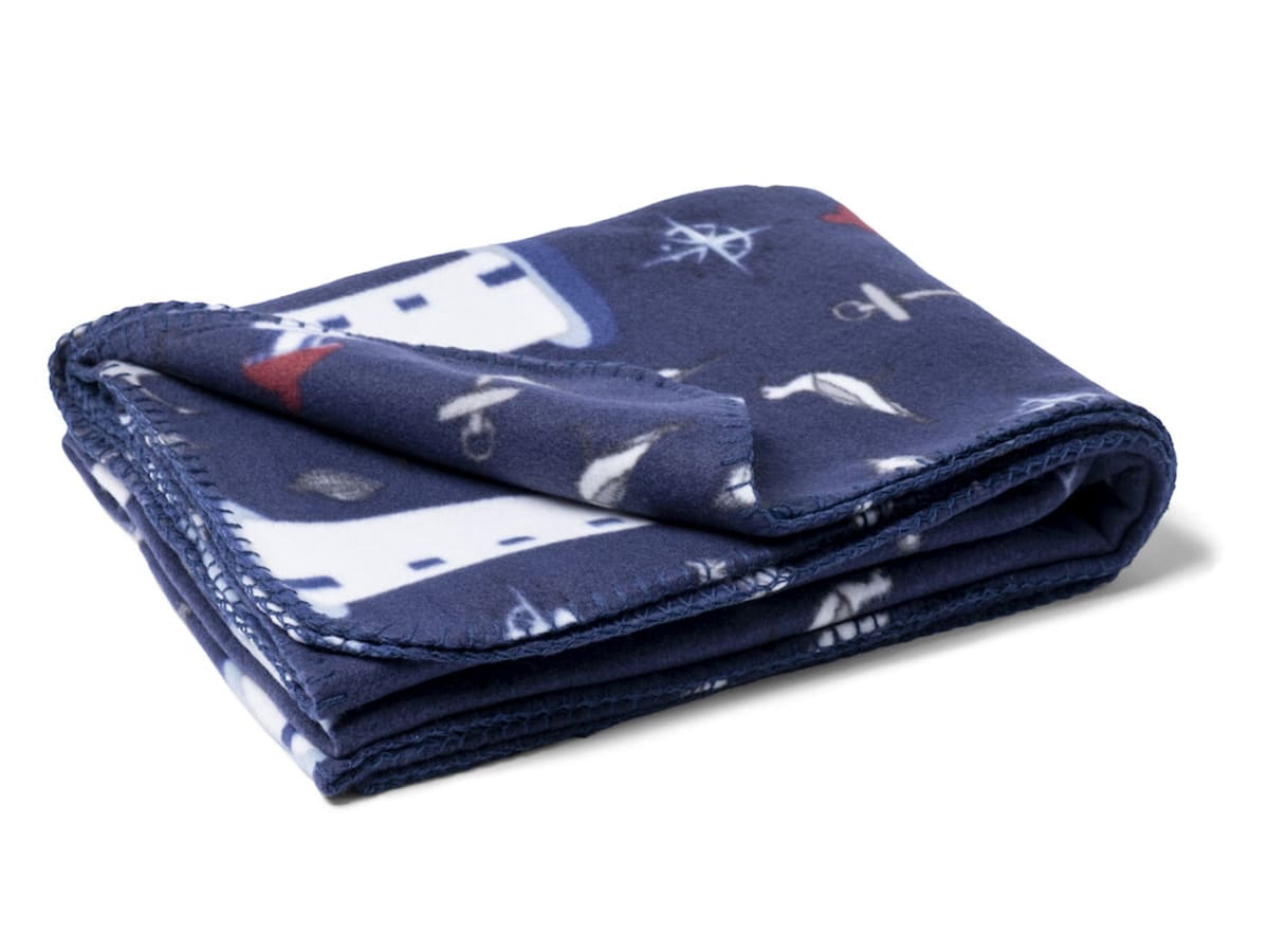 Havets Skatter Plaid Marin