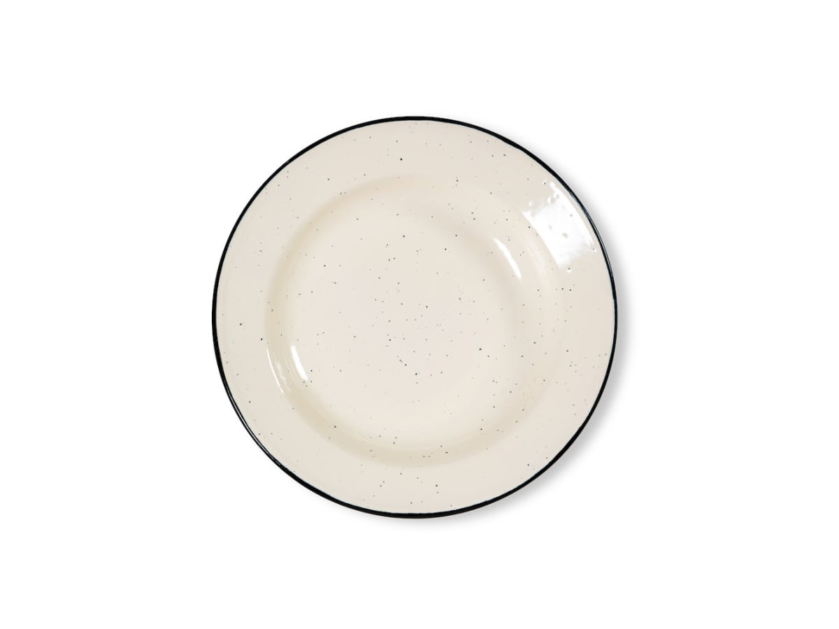 Doris emaljtallrik, beige